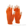 Guantes de mano de obra baratos con recubrimiento con PU respirable hespax